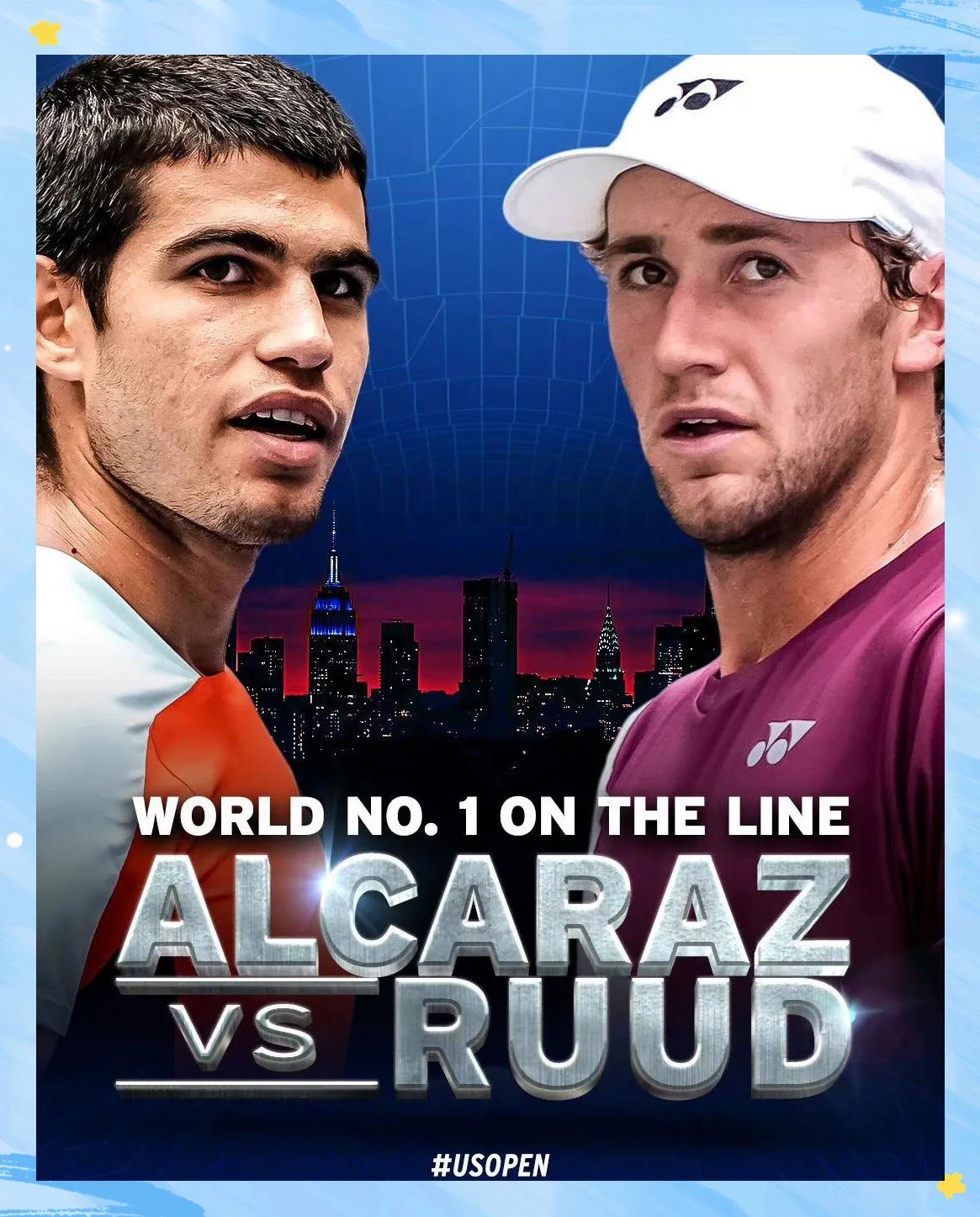 关于美网横扫温网，鲁德状态火热的信息